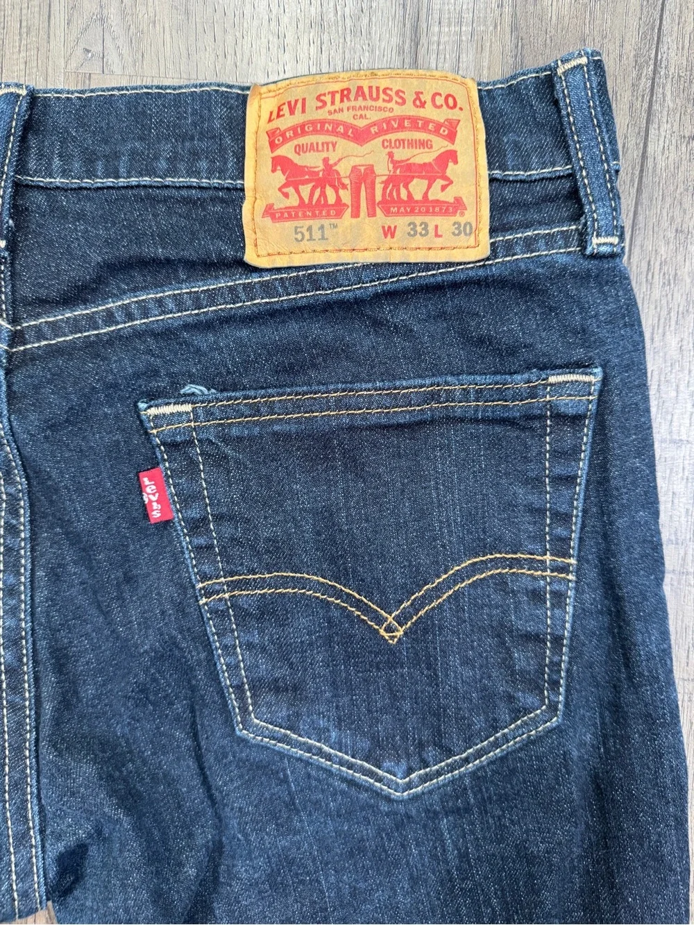 Levi's 511 Slim Fit Jeans Dark Wash Men's W33 L30